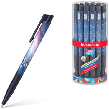 Ручка шариковая Erich Krause Color Touch Space 1 шт, 0.7 мм, цвет чернил синий