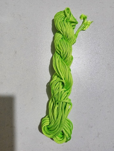 Macrame шнур для браслетов салатный
