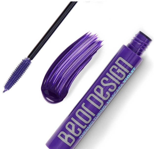 Тушь для ресниц Belor design thermo tubing mascara для объема, удлиняющая фиолетовый