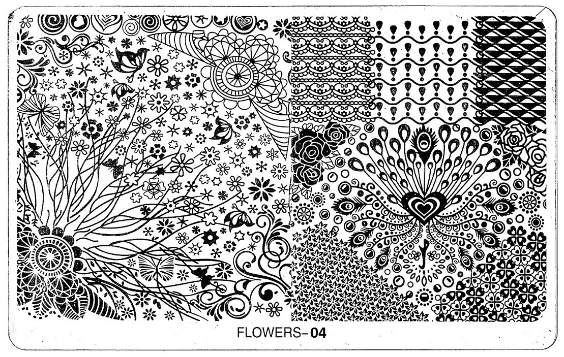 Pinky пластины FLOWERS