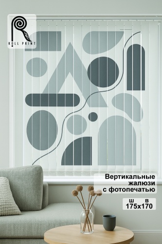 Жалюзи вертикальные Roll Print 170x175 см PHJAL, ткань