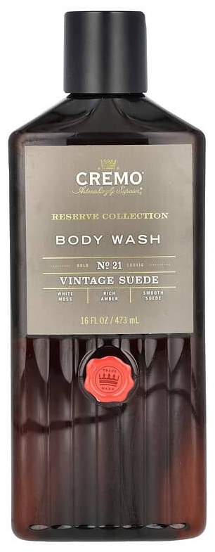 Cremo Reserve Collection, гель для душа, замша, 473 мл (16 жидк. унций) гель 473 мл