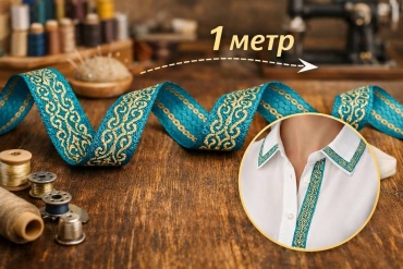 Тесьма с орнаментом в этно стиле 1 метр