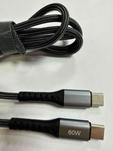 Кабель GERLAX USB TypeC (M), 1 м, черный