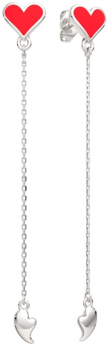 Серьги-цепочки Lucente Silver EAR-LU-925-184187 вес 2.23 г серебро, эмаль