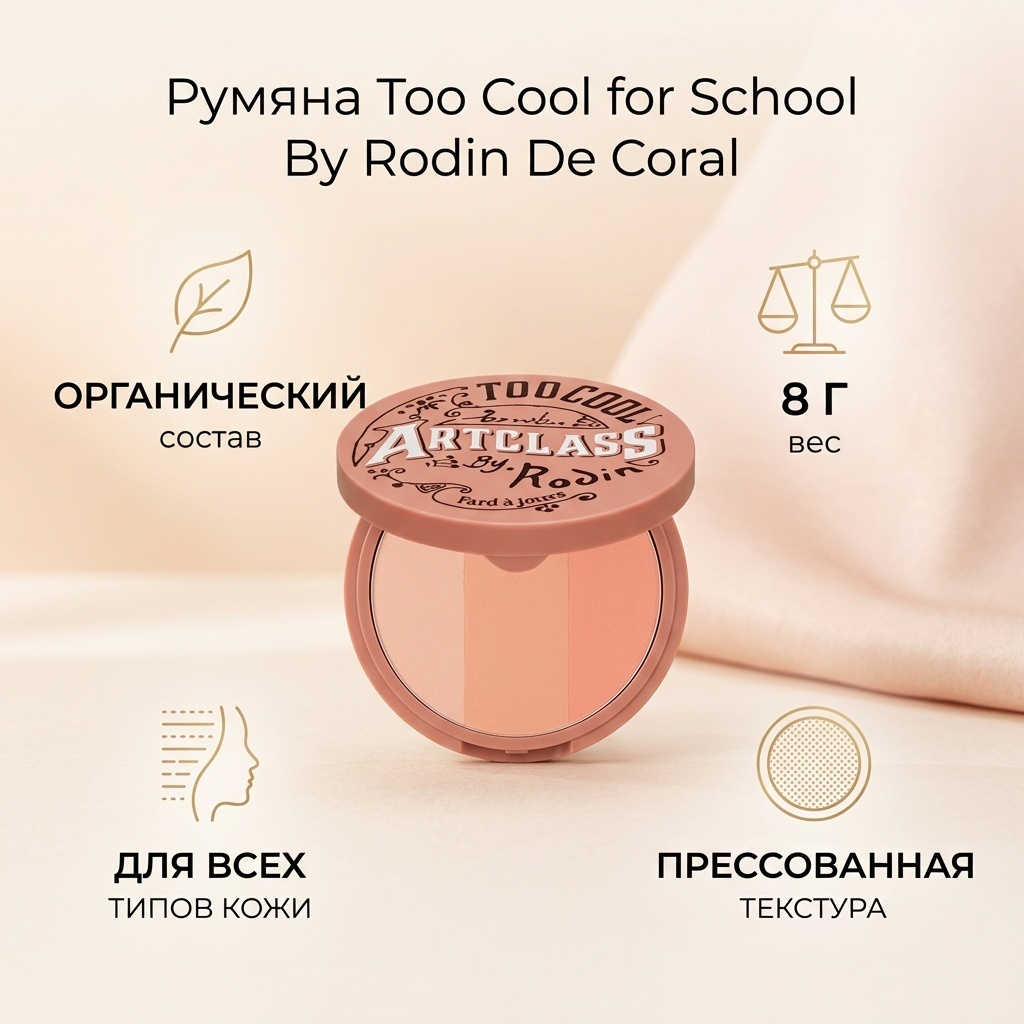 TOO COOL FOR SCHOOL By Rodin Blusher румяна De Coral