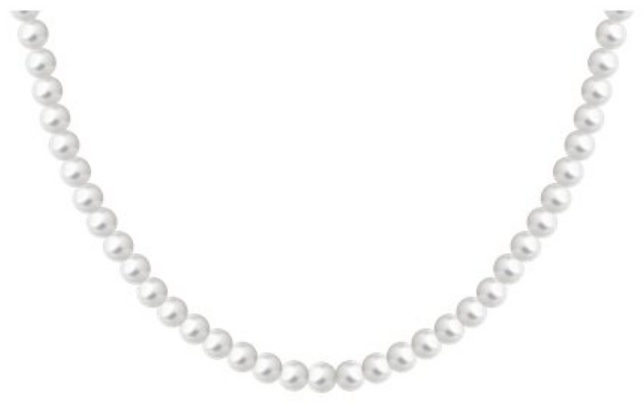 Колье SOKOLOV 94071258 длина 35 см вес 5.99 г серебро, имитация жемчуга