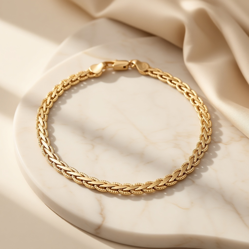 Xuping Jewelry длина 17 см нержавеющая сталь, ювелирный сплав, медицинская сталь, без вставок