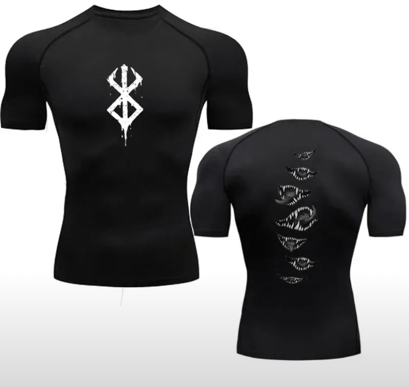 Рашгард FitStyle На спине черный