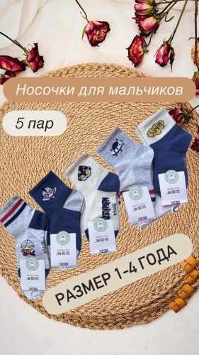 Носки Home baby 14072025 5 пар синий 16-18