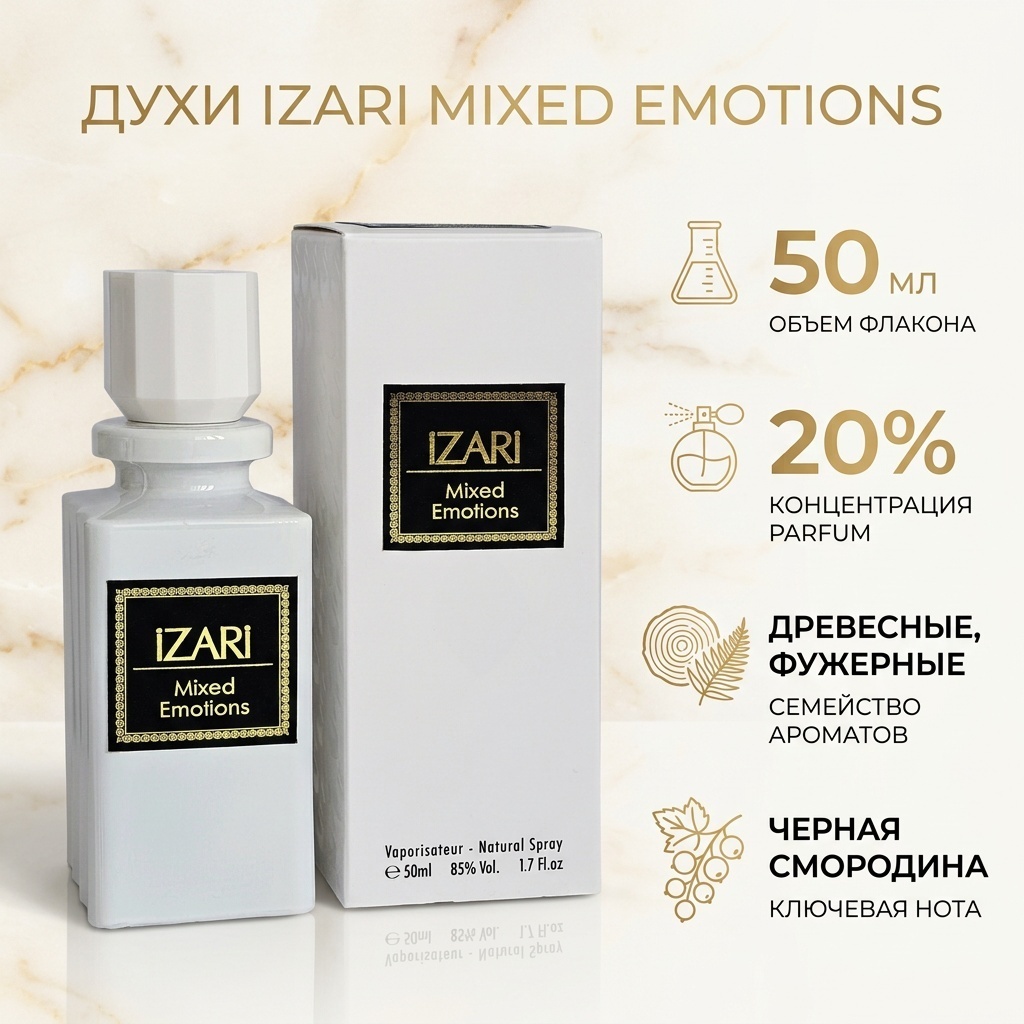 IZARI Mixed Emotion духи PARFUM 50 мл, унисекс
