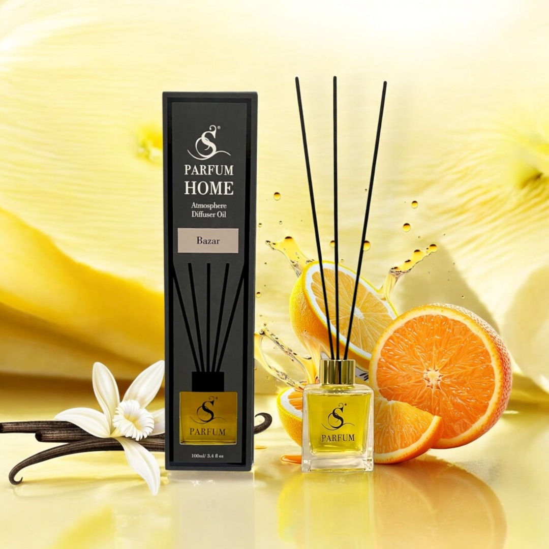 Диффузор с палочками S PARFUM &COSMETICS мандарин, кумарин, ваниль, апельсин 100 мл