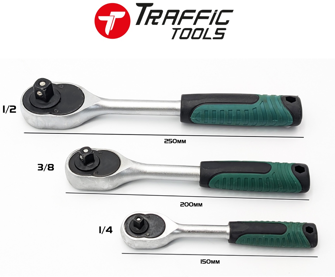 Трещотка реверсивная Traffic tools TT-3/3 1/2, 250 мм