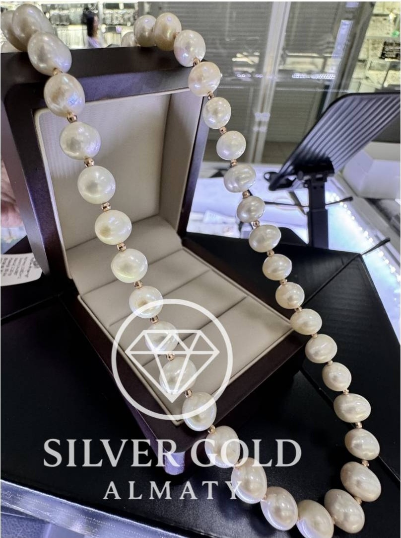 Silver Gold Almaty 1234 вес 5 г золото, жемчуг