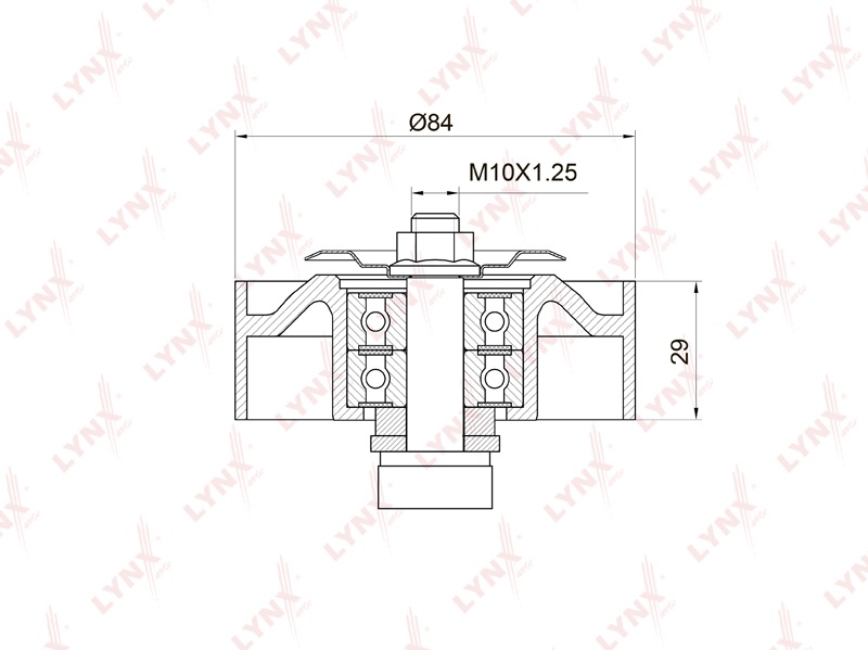 LYNXauto ролик натяжной PB5020