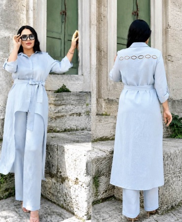 Костюм деловой Dress Port светло-голубой
