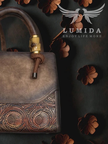 Мини-сумка Lumida натуральная кожа коричневый