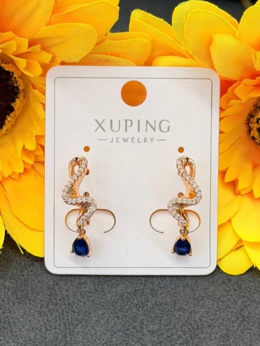 Серьги Xuping бижутерный сплав, фианит