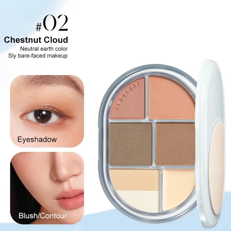 JUDYDOLL GLAZED FACE MAKEUP PALETTE румяна, скульптор, набор для контуринга #02