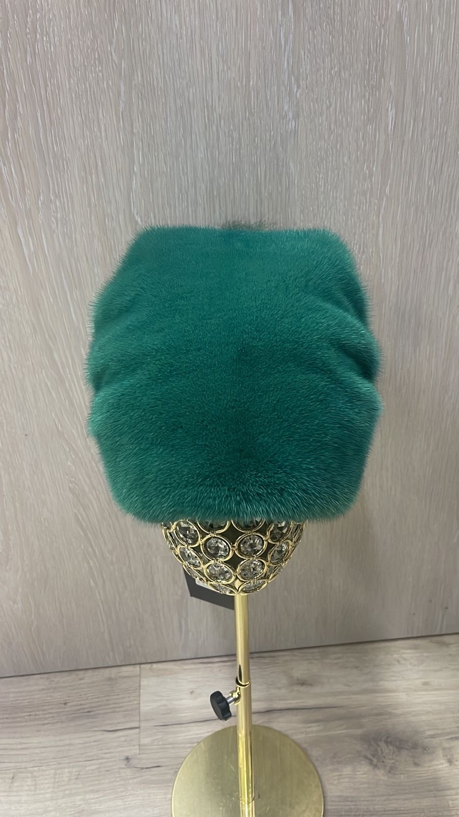 Шапка SemiFur размер 55, 56, 57, 58, зеленый