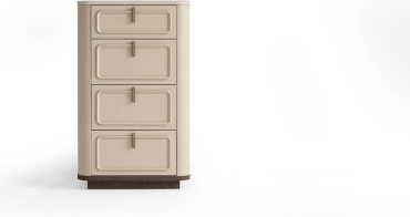 Комод Weltew Home Bonita, 66x47x110 см, коричневый, бежевый