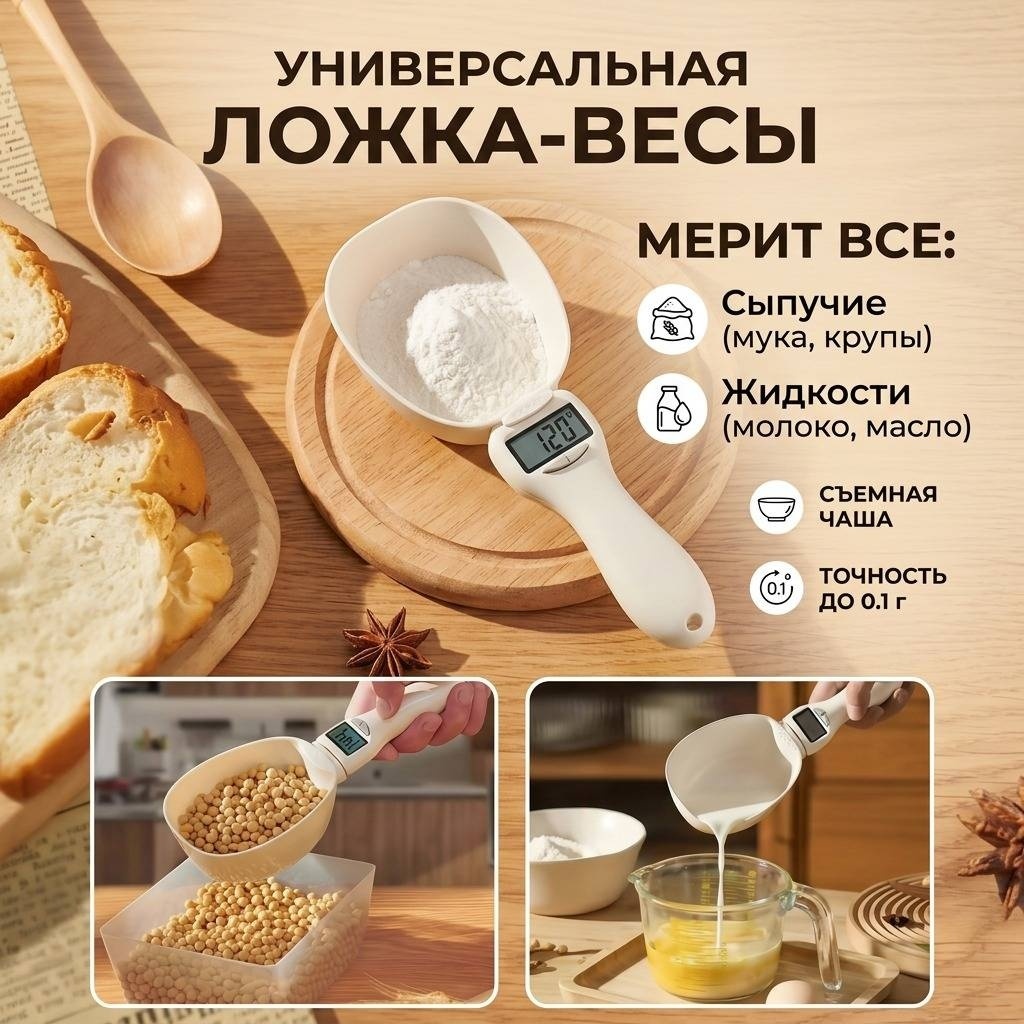 Мерная ложка 800 мл, пластик