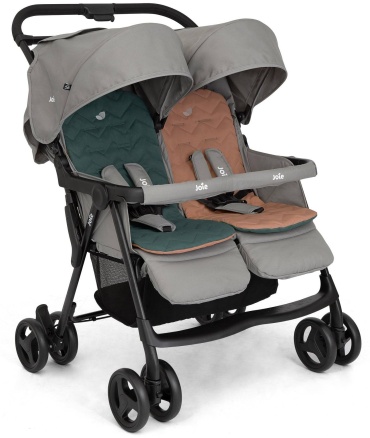Коляска прогулочная Joie Aire Twin Pebble, серый