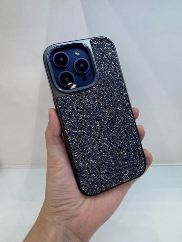 Чехол PULOKA для Apple iPhone 15 Pro темно-синий