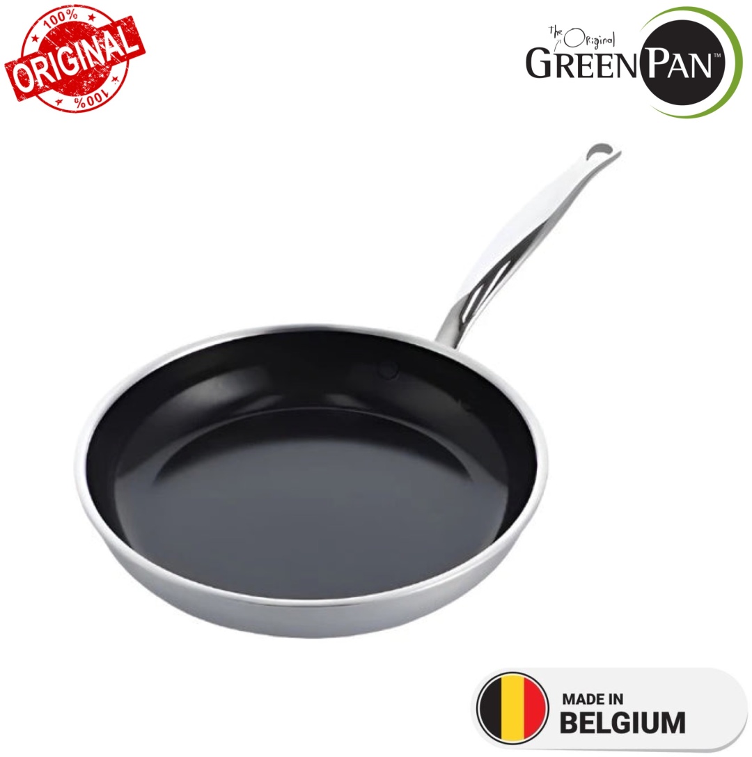 Сковорода GREENPAN Premiere 3-Ply Stainless Ceramic 24 см с антипригарным покрытием, сталь