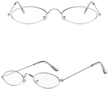 BOGEMA RETRO TRANSPARENT SILVER овальные однотонные