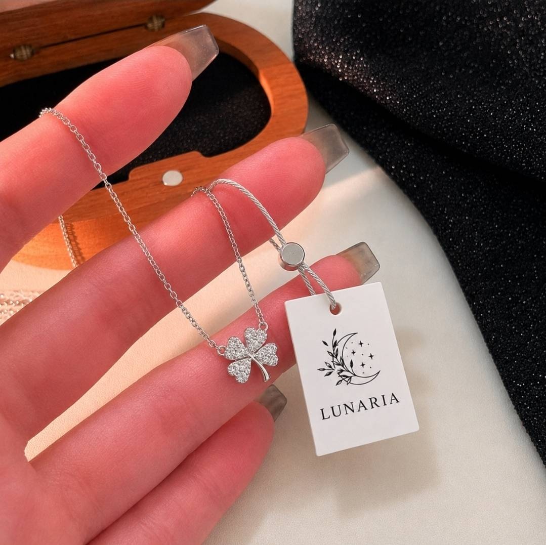 Колье LUNARIA 427606742 длина 45 см вес 2 г серебро, фианит