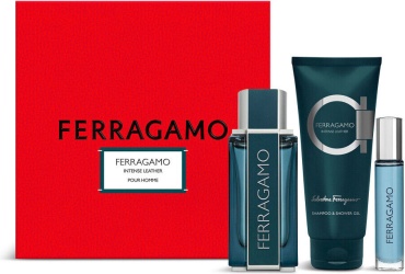 Ferragamo Ferragamo Intense Leather парфюмерный набор 100 мл, для мужчин