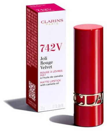 Clarins JOLI ROUGE VELVET помада 742V джоли руж