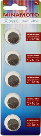 Батарейка CR1616 MINAMOTO 5 шт