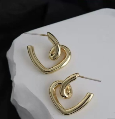 Серьги Fashion Jewellery бижутерный сплав, медицинское золото, без вставок