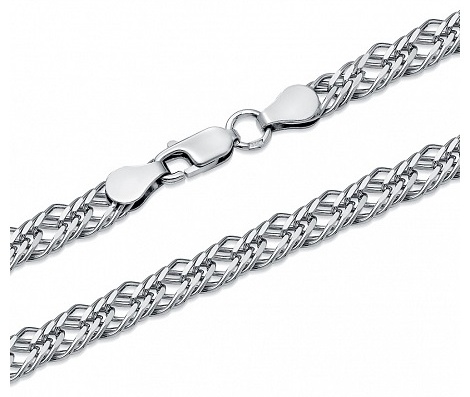 Lucente Silver ТРГР-70_65 длина 65 см, вес 18.91 г серебро, плетение тройной ромб