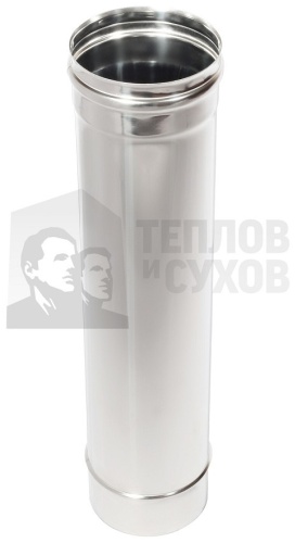 Труба моно, D120/120 мм, L500 мм, марка 304, толщина 0.8 мм, Теплов и Сухов