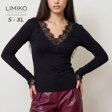 Лонгслив LIMIKO черный