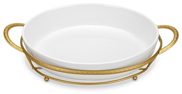 Блюдо Fissman 36.2х23.2 см, фарфор, 1 шт