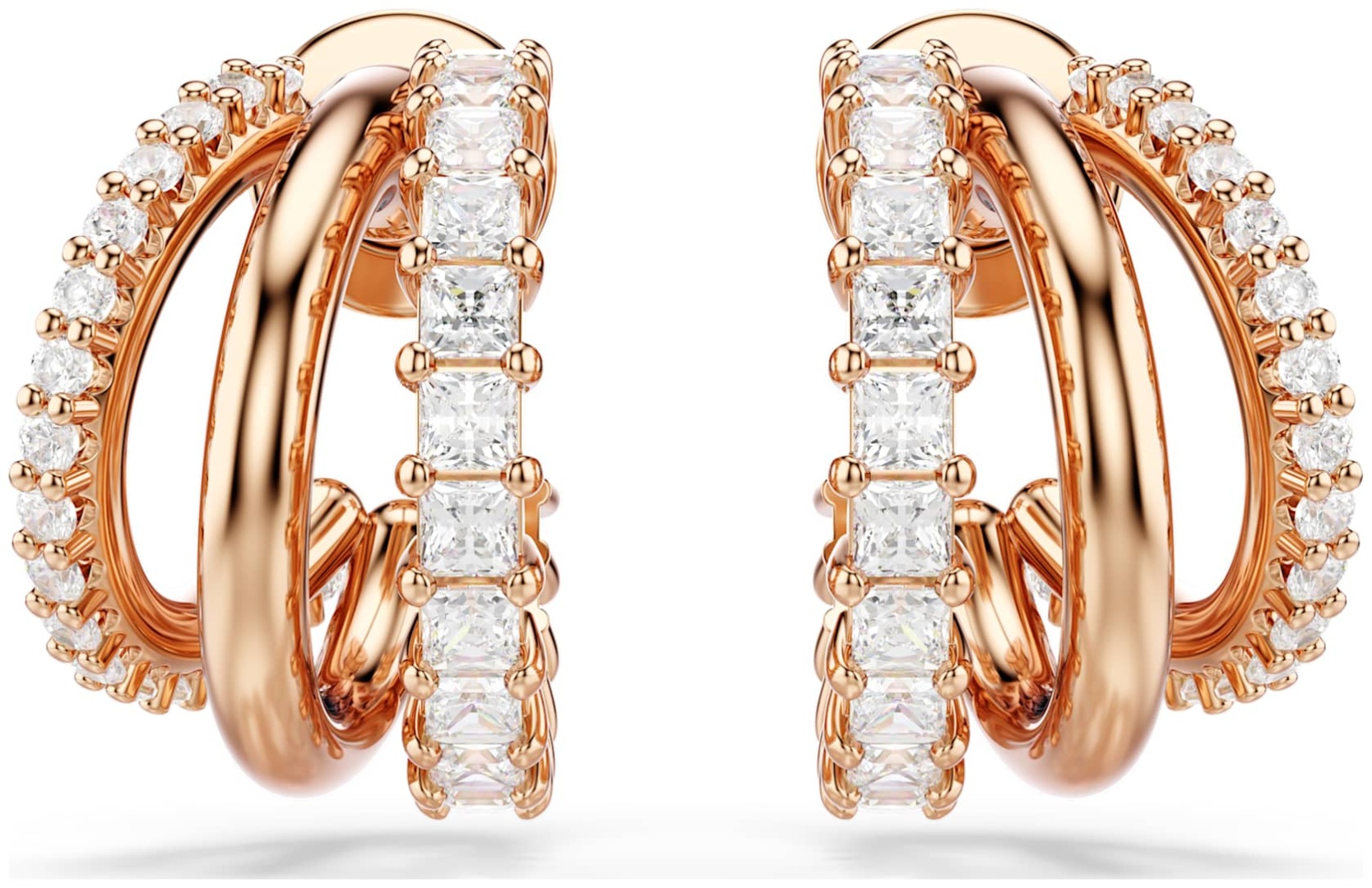 Серьги Swarovski ювелирный сплав, кристаллы Swarovski