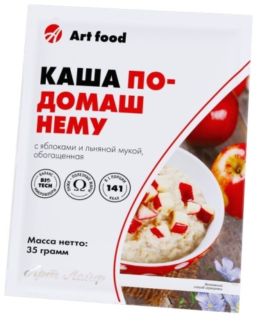 АртЛайф диетическое лечебное питание Каша По-домашнему с яблоками с пищевыми волокнами