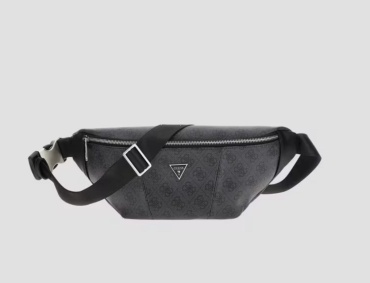 Сумка поясная GUESS экокожа черный