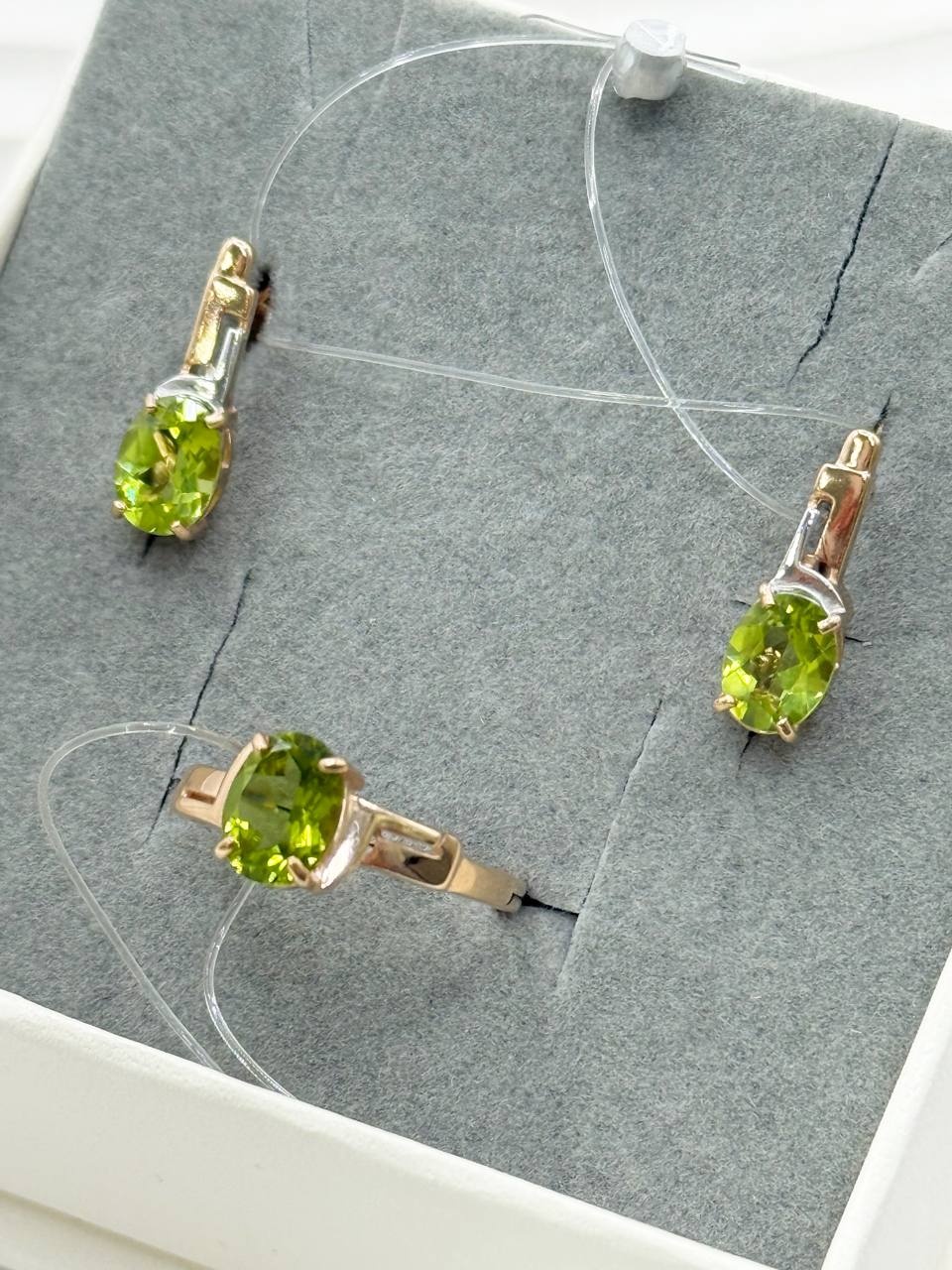 AQUAMARINE 6449007 вес 4.23 г серебро, хризолит