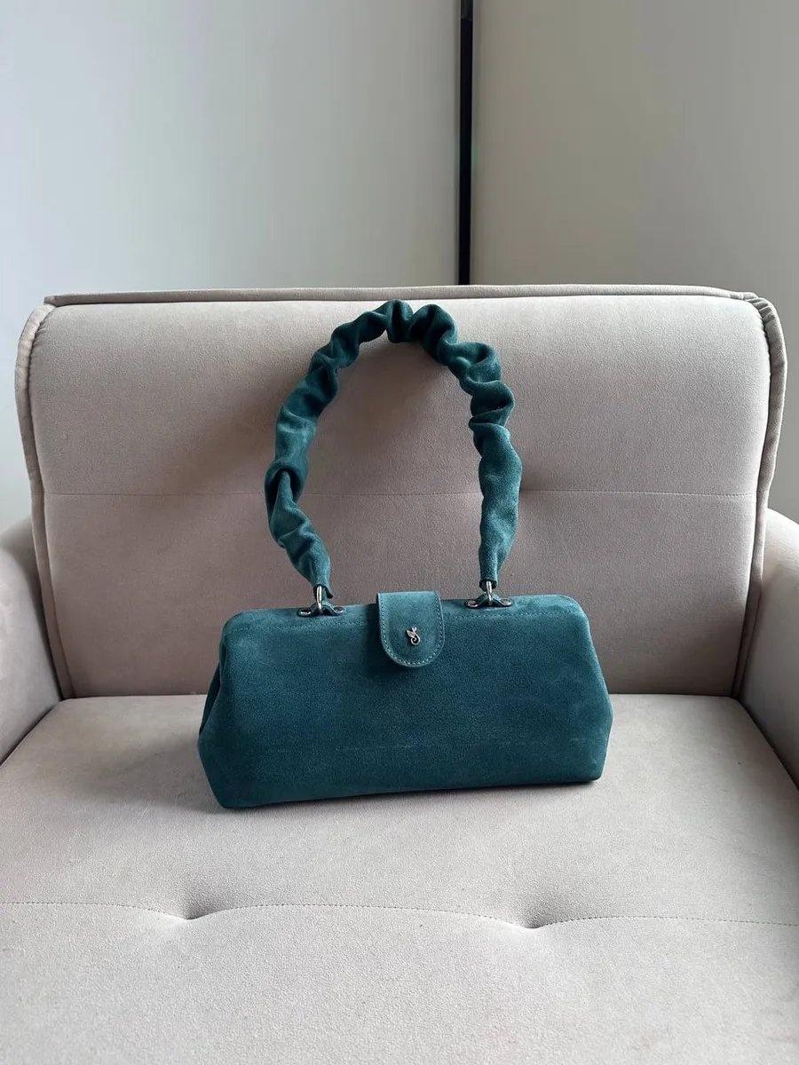 Сумка шоппер Shapely bags натуральная кожа зеленый