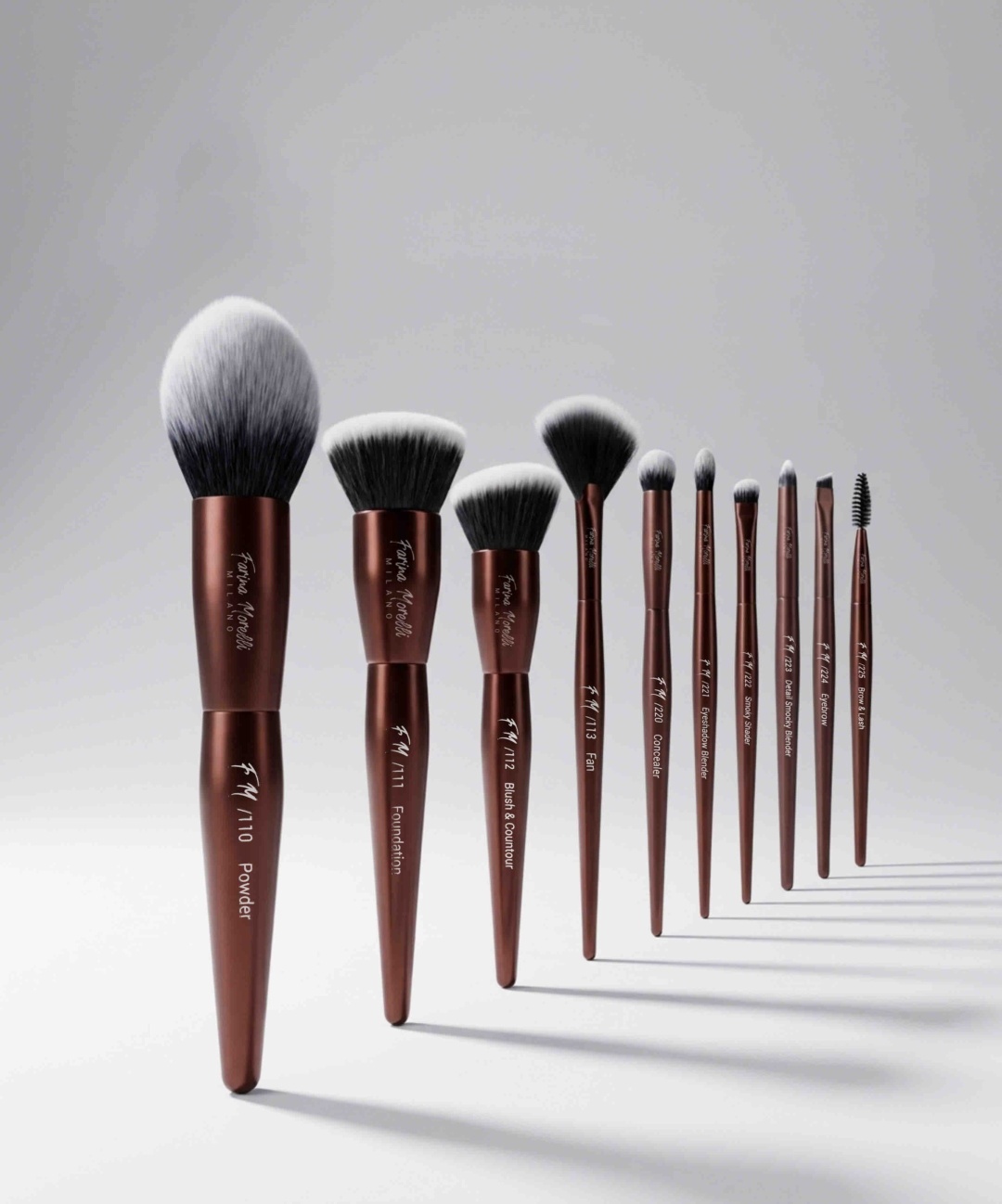 Farina Morelli Farina Morelli набор кистей Limited Edition бронзовый 10 шт 10
