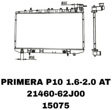 A.D.A.L AUTO радиатор основной 21460-62J00