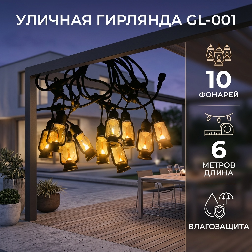 Уличный светильник подвесное LED 220 Вт 600 см