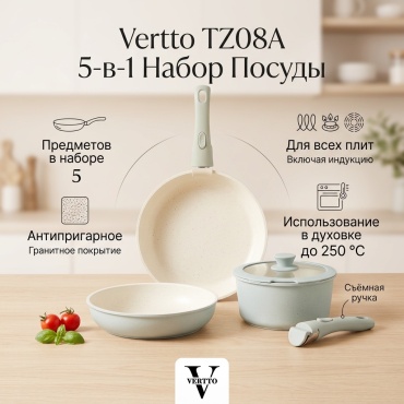 Набор кастрюль Vertto TZ08A 5 в 1