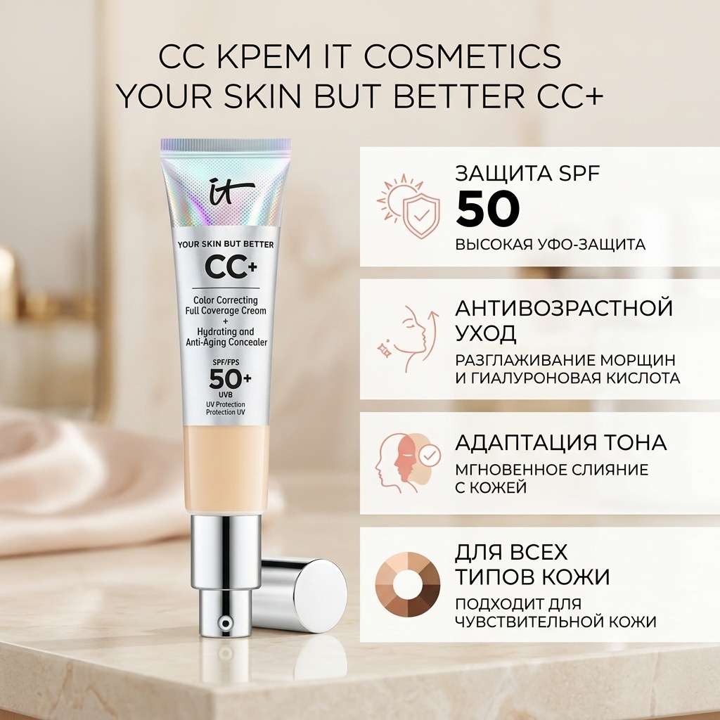 IT Cosmetics Your Skın But Better SPF50 СС крем Fair Ivory 32 мл