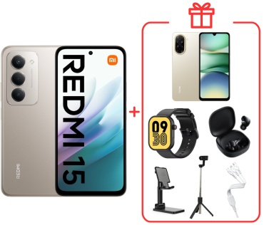 REDMI 15 4G 6 ГБ/128 ГБ серый + подарок